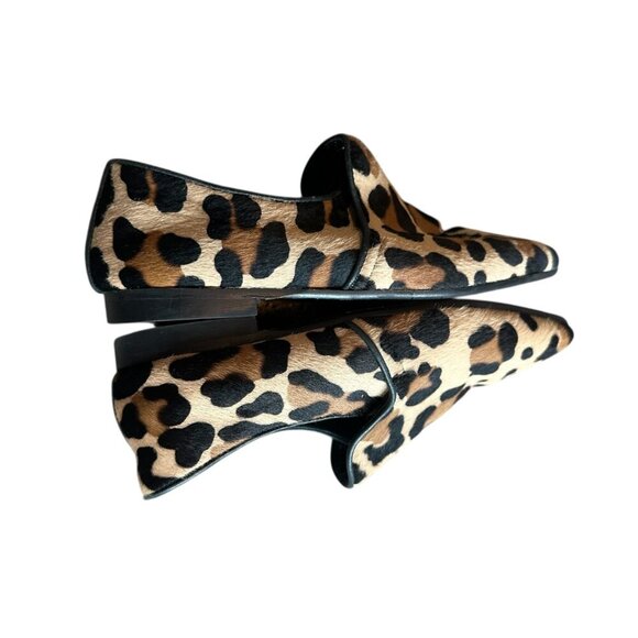 Aquatalia Revy Calf Hair Leopard Print Loafers Shoes Slip-On Size 6 Women's - Picture 10 of 13